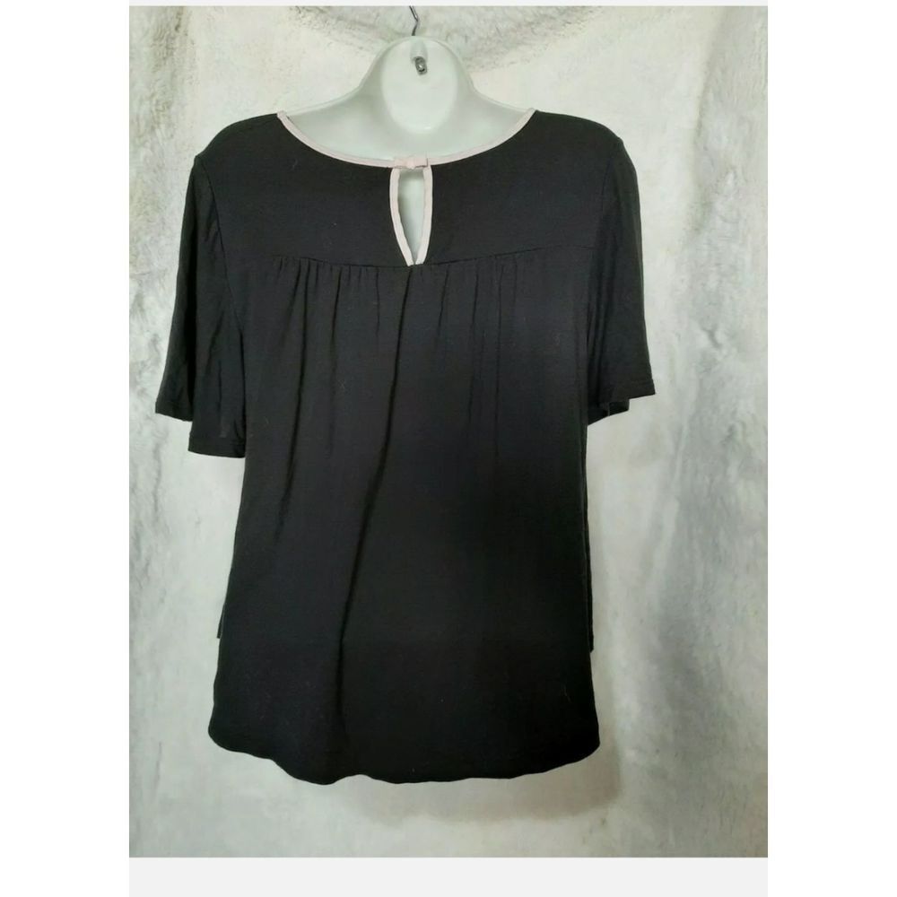 Kate Spade super soft small Vamp Office Siren Windsy Goth Witchy Secretary Top